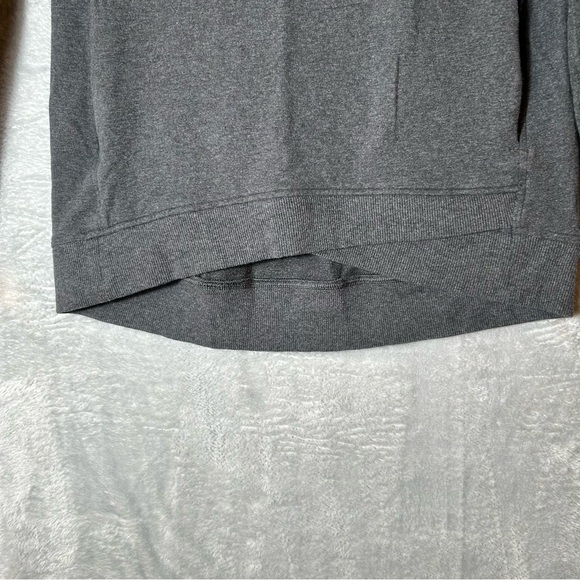 Lululemon On The Double Pullover Sweatshirt Womens 10 Gray Athletic Cowl Neck‎ - Picture 11 of 13